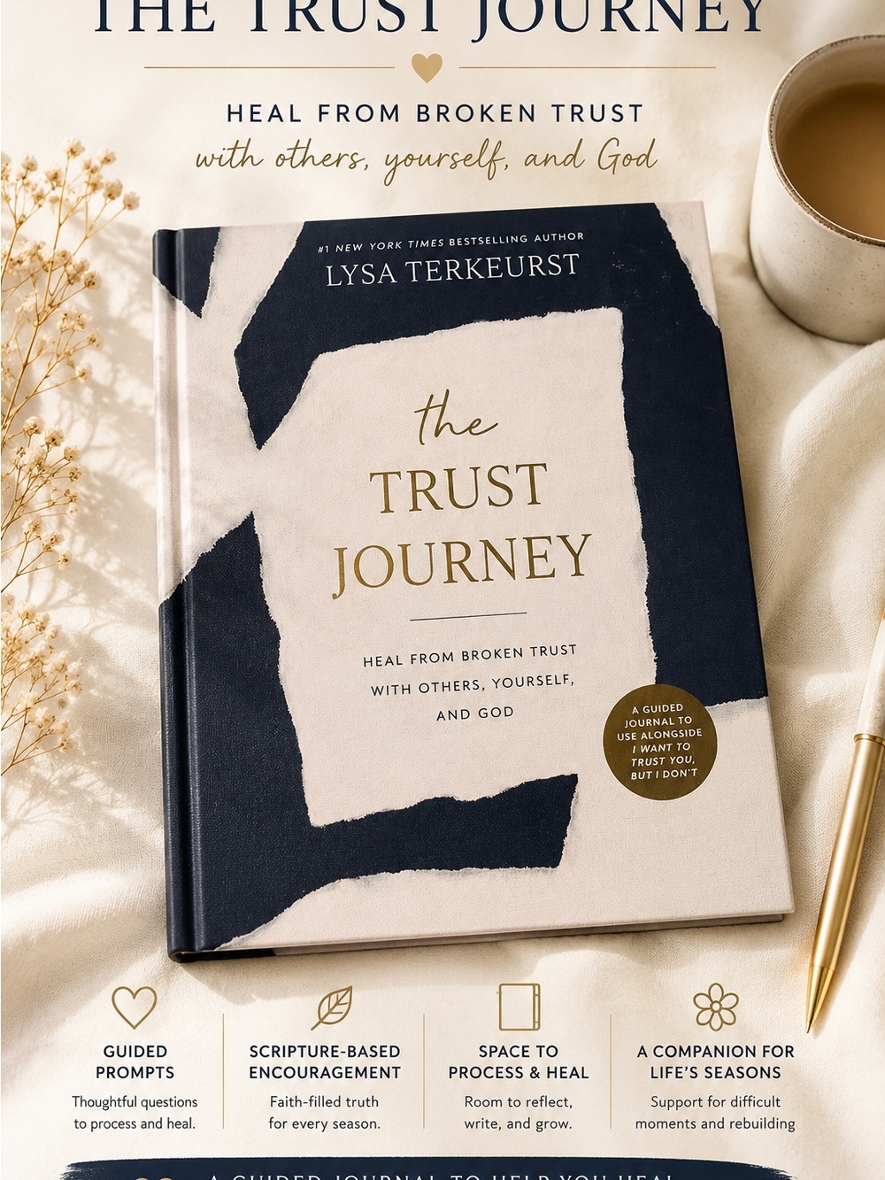 The Trust Journey Hardcover Journal
